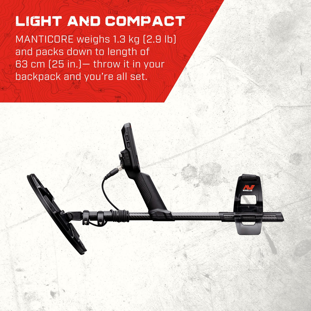 Minelab Manticore High-Power Multi-IQ+ Waterproof Metal Detector